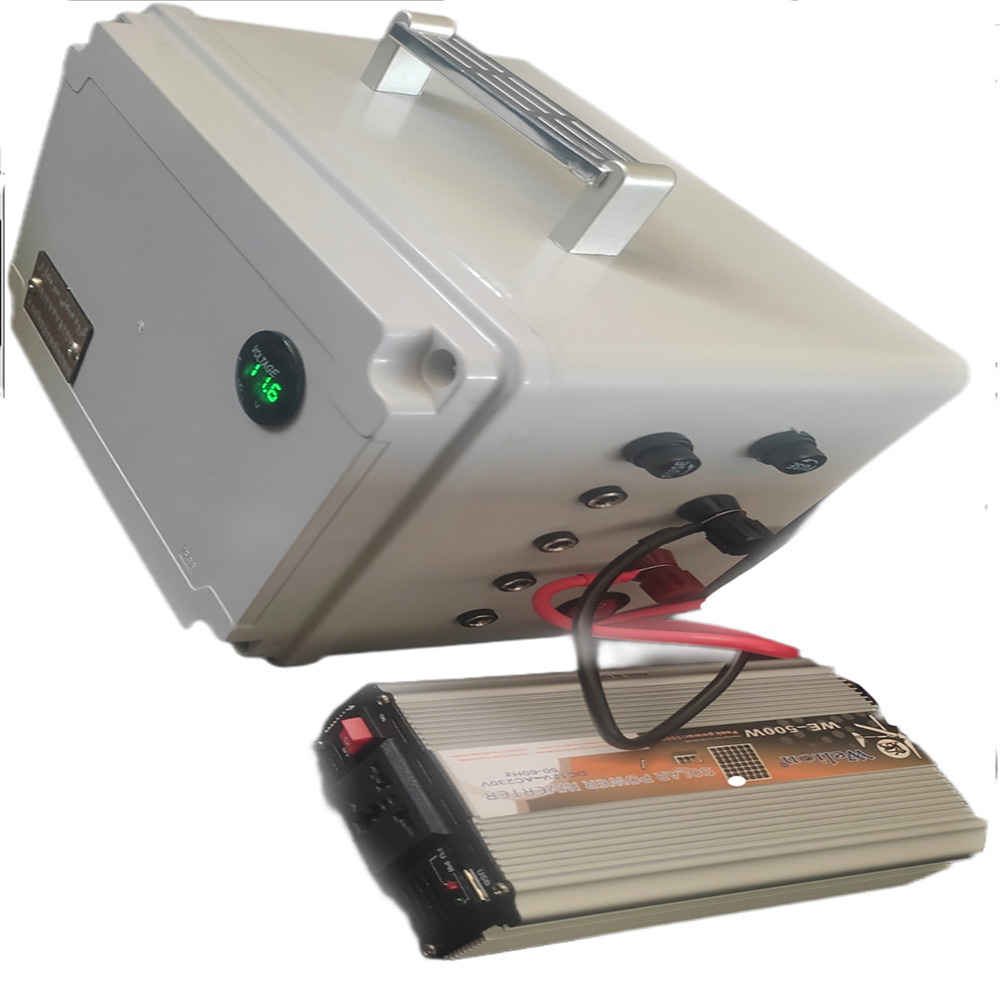 سیستم روشنایی و پاوربانک خورشیدی مدل SPBL-100W-AC500 ظرفیت 530 وات ساعت سیستم روشنایی و پاوربانک خورشیدی مدل SPBL-100W-AC500 ظرفیت 530 وات ساعت