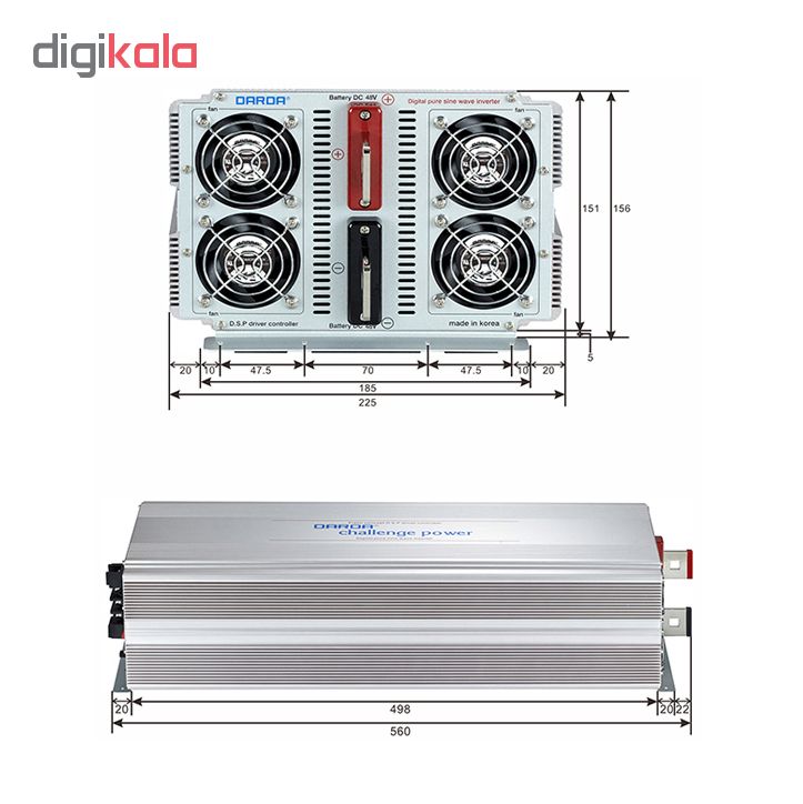 اینورتر داردا مدل DK4850-5000W-48V اینورتر داردا مدل DK4850-5000W-48V