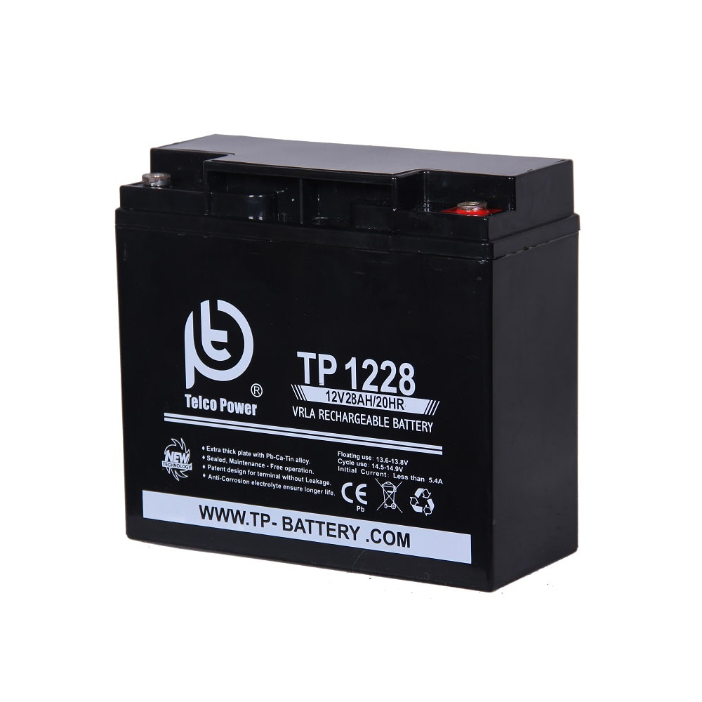 باتری خورشیدی تلکو پاور مدل TP 12-28 ظرفیت 28 آمپر ساعت باتری خورشیدی تلکو پاور مدل TP 12-28 ظرفیت 28 آمپر ساعت