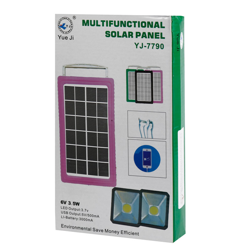 سیستم روشنایی و پاوربانک خورشیدی یی جی مدل YJ-7790 سیستم روشنایی و پاوربانک خورشیدی یی جی مدل YJ-7790