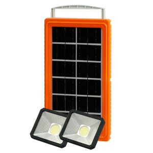 سیستم روشنایی و پاوربانک خورشیدی یی جی مدل YJ-7790 مجموعه سه عددی