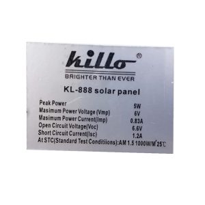 پنل خورشیدی کیل مدل KL-888 ظرفیت 5وات