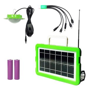 سیستم روشنایی و صوتی خورشیدی جی دی سوپر مدل GD-7720