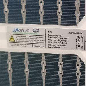 پنل خورشیدی جی ای سولار مدل JAM72D30MB ظرفیت 545 وات